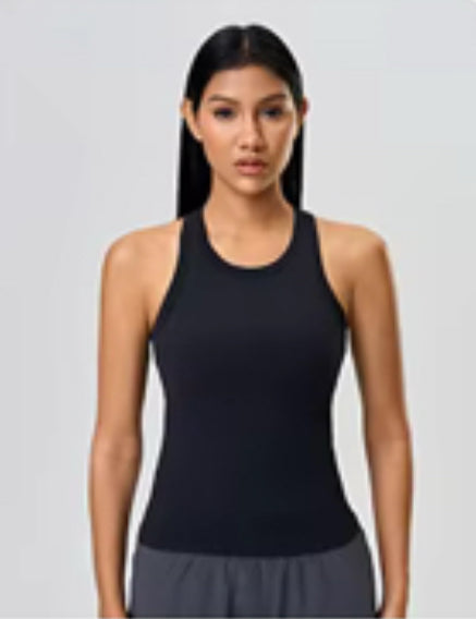Hera Racer Back Tank W/Supportive Bra Built In