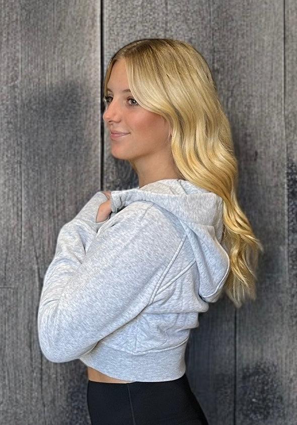 Ocean Side Hoodie Crop Full Zip W/Hood